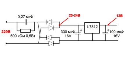 Circuit convertisseur 220 V