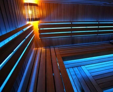 LED-remsa i badet