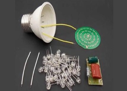 Componentes de la lámpara LED