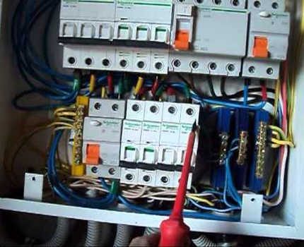 RCD in the distribution panel