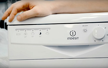 Panel with dishwasher modes