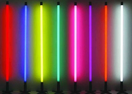 Fluorescent color backlight
