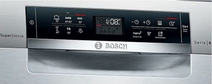 BOSCH Electronic Dishwasher Display