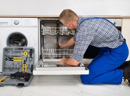 A service call to reinstall a broken heater in the dishwasher is a guarantee of a quality installation of the device