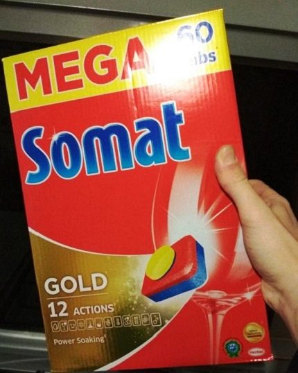 „Somat“ auksinių tablečių pakuotė
