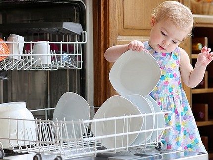 El grado de limpieza de los platos lavados.