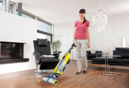 Karcher cleaning vacuum cleaner with roller