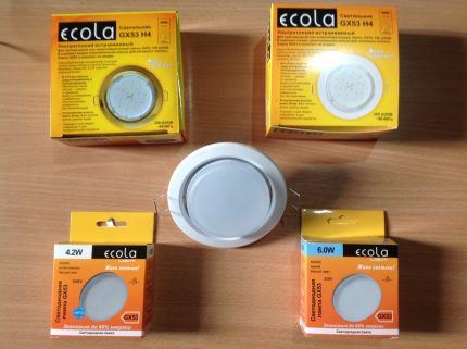 Lamps of the Ekola trademark