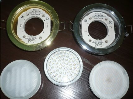 Luminarias con LED integrados.