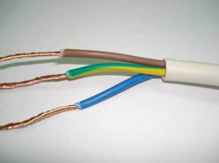 Noyaux de fil préparés pour la connexion
