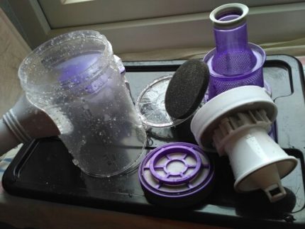 Washed Vacuum Cleaner Parts