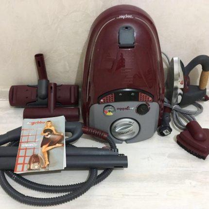 Steam vacuum cleaner with iron