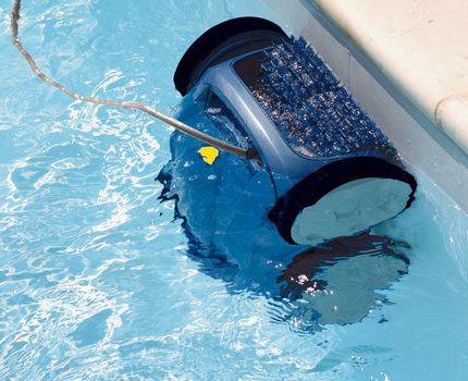 Robot vacuum cleaner for the pool