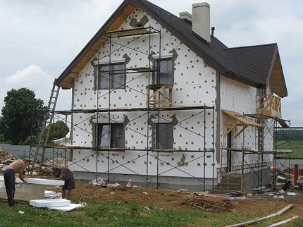 External insulation of the house