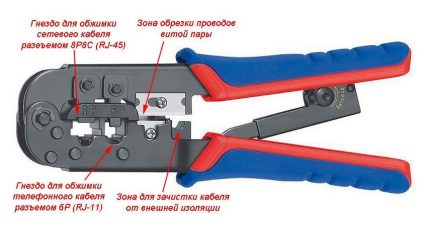 Press for crimping the network cable