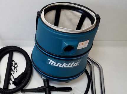 Tanque de aspiradora Makita con bolsa para polvo