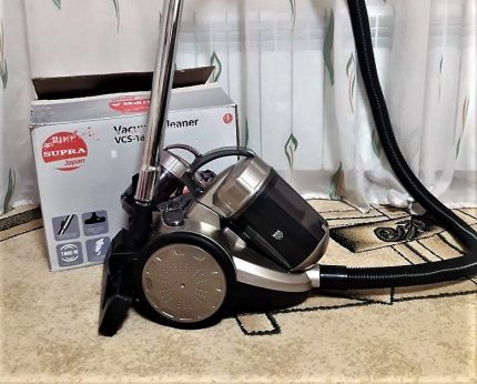 Vacuum cleaner from Supra with packaging