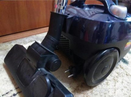 Midea vacuum cleaner after cleaning