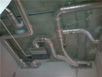 Colocación del sistema de ductos