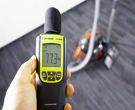 Vacuum cleaner noise measurement