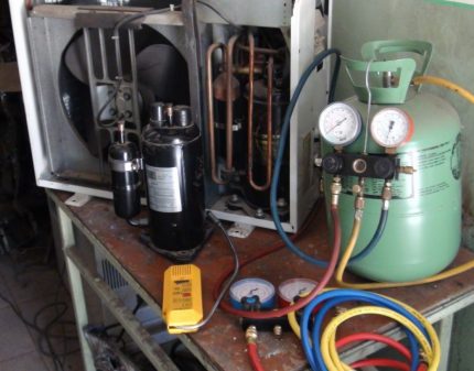 Replacing a compressor in a split system