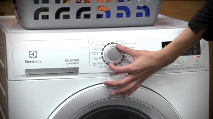Výběr režimů pračky