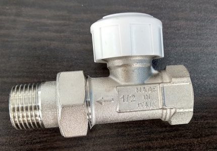 Conventional thermostatic valve