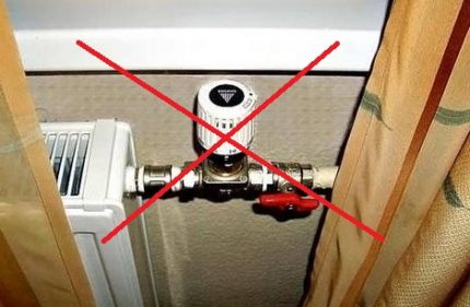 Nesprávná instalace termostatu