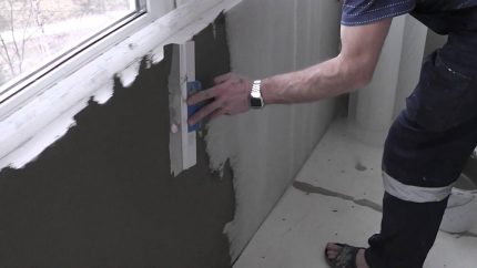 Wall surface leveling