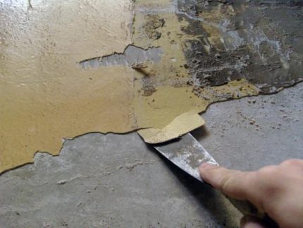 Old paint removal procedure