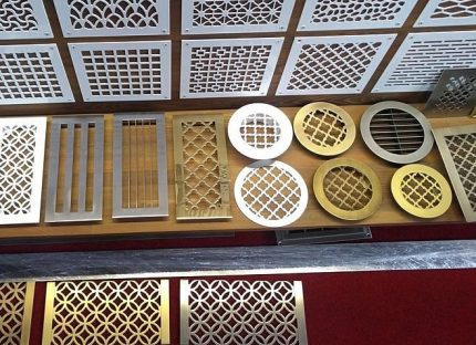 Decorative grilles for ventilation