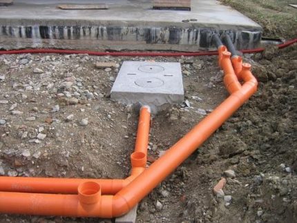 Plastic pipes for water disposal