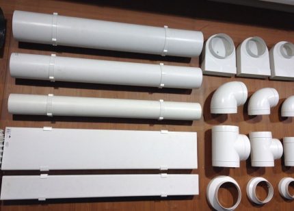 Varieties of plastic ducts