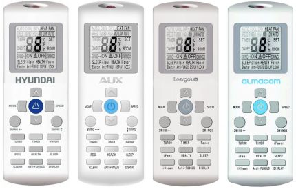 Similar remotes from different air conditioners
