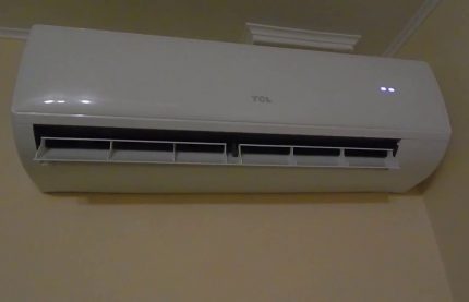 Air conditioning installation