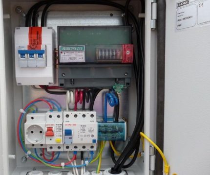 Assembled electrical panel