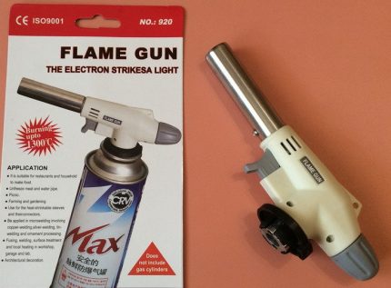 Inexpensive Flame Gun Burner