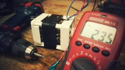 Check with an analog multimeter
