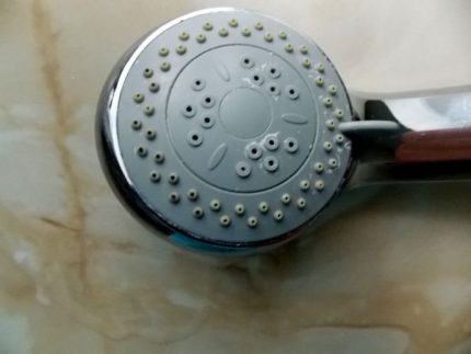 Möglichkeit zur Reparatur eines Duschkopfes