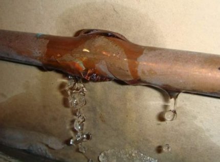 The consequences of water hammer in the water supply system