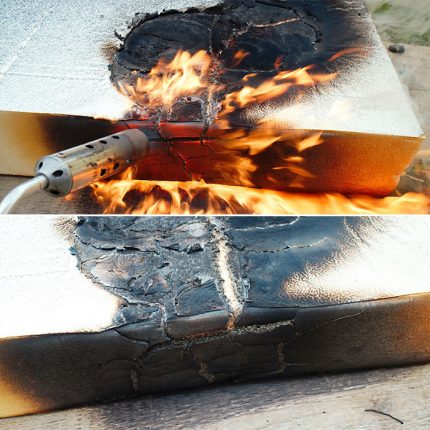 Flammable extruded polystyrene foam