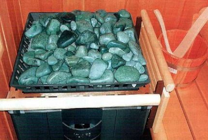 The shape of the stones for the stove