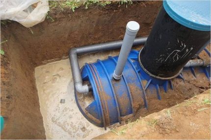 The principle of operation of the septic tank