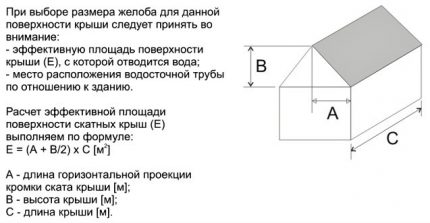 La fórmula de cálculo para determinar el área.