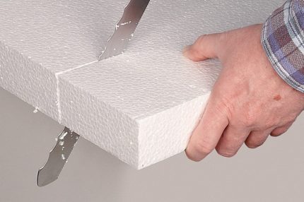 Cutting Styrofoam