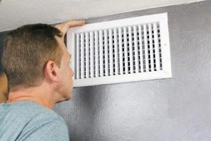 Air in the ventilation system