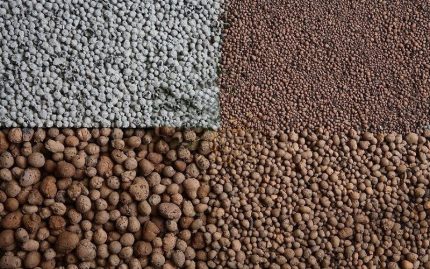 Types of expanded clay