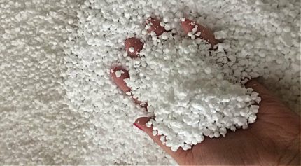 Foam in the palm of your hand