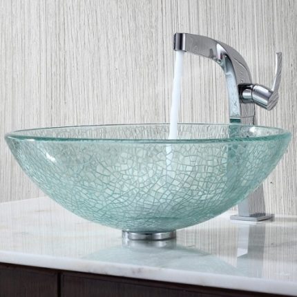 Glass mini washbasin