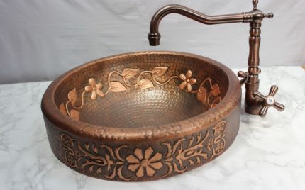 Small metal sink